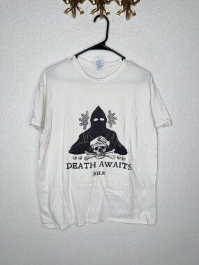 XPLR Sam & Colby T Shirt White Skull Ghost Short Sleeve Graphic Mens Large K